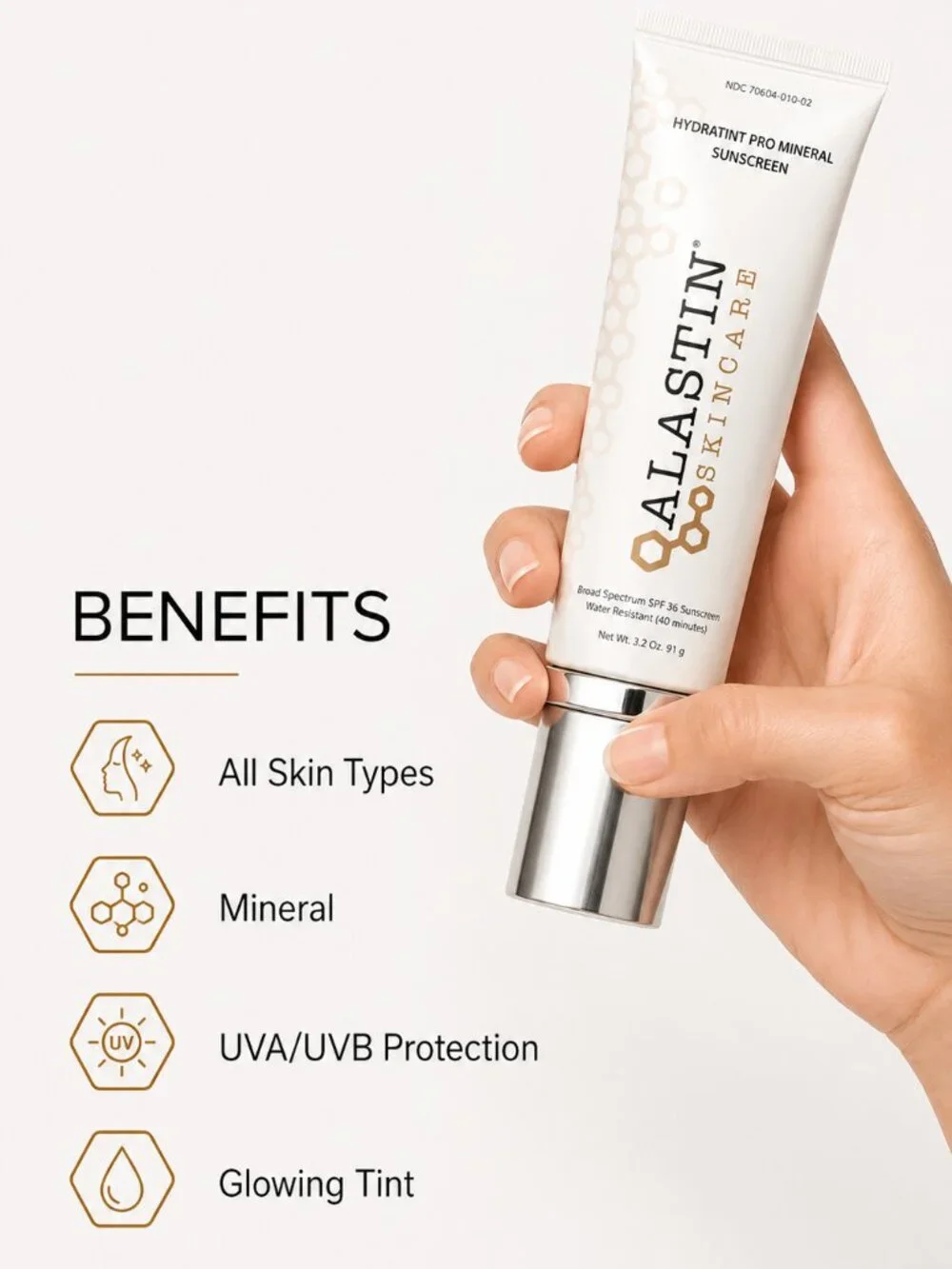 Alastin Hydratint Pro Mineral Broad Spectrum Sunscreen SPF36 (3.2oz/91g) AUTH*